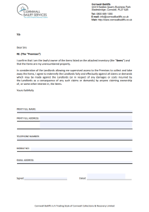 Indemnity for Supervised Access Form - Cornwall Bailiffs